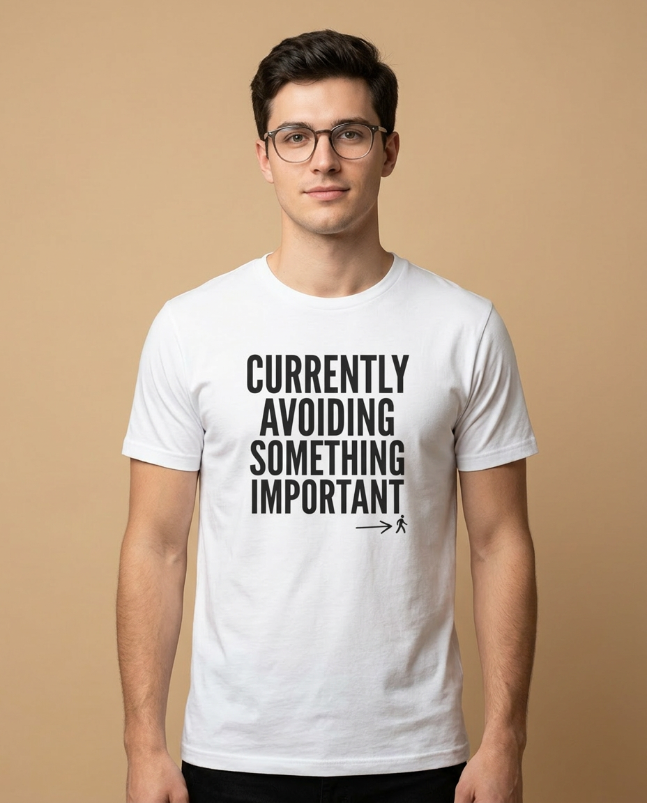 Currently Avoiding Something Important — Unisex Tee