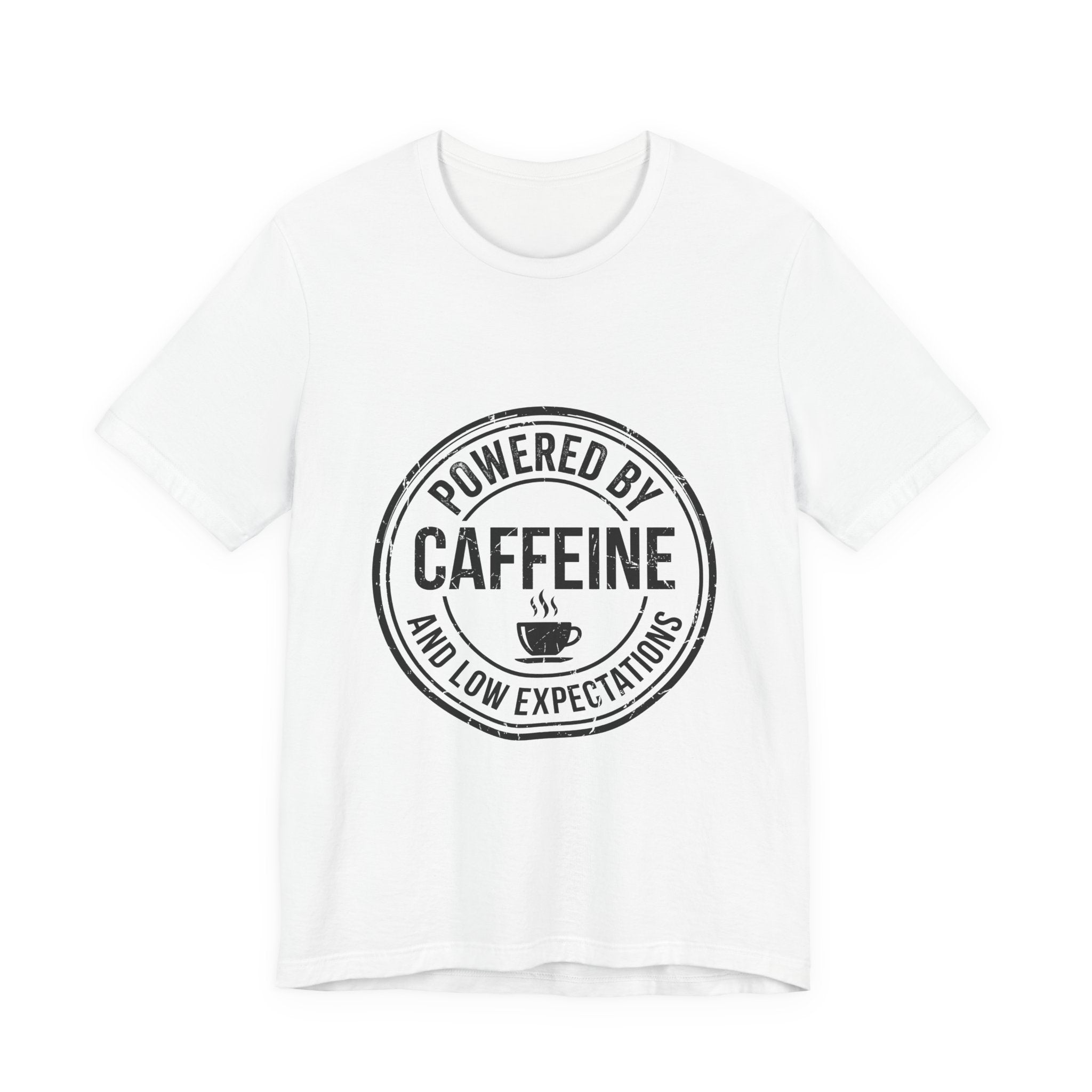 Powered by Caffeine and Low Expectations — Unisex Tee