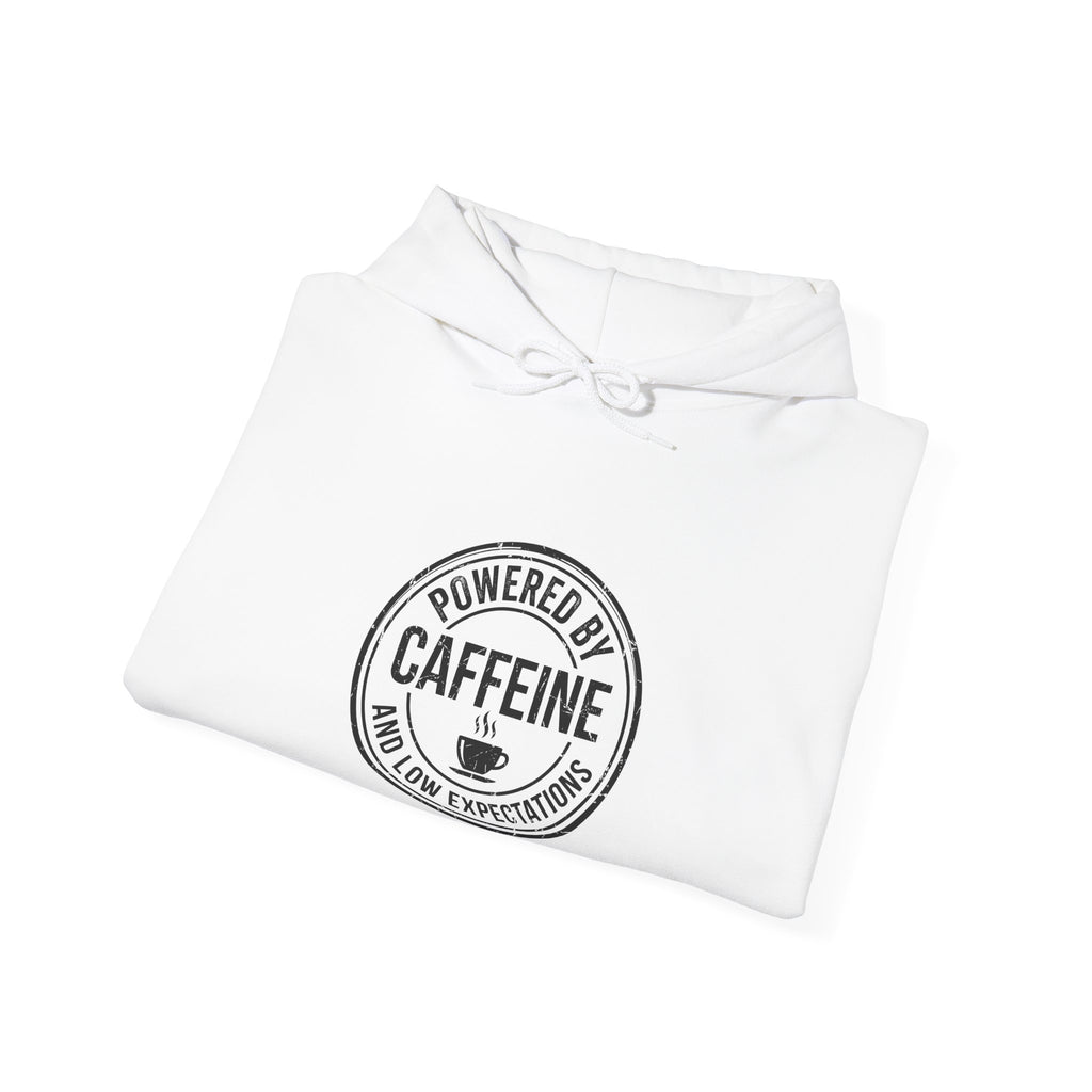 Powered by Caffeine and Low Expectations — Hoodie