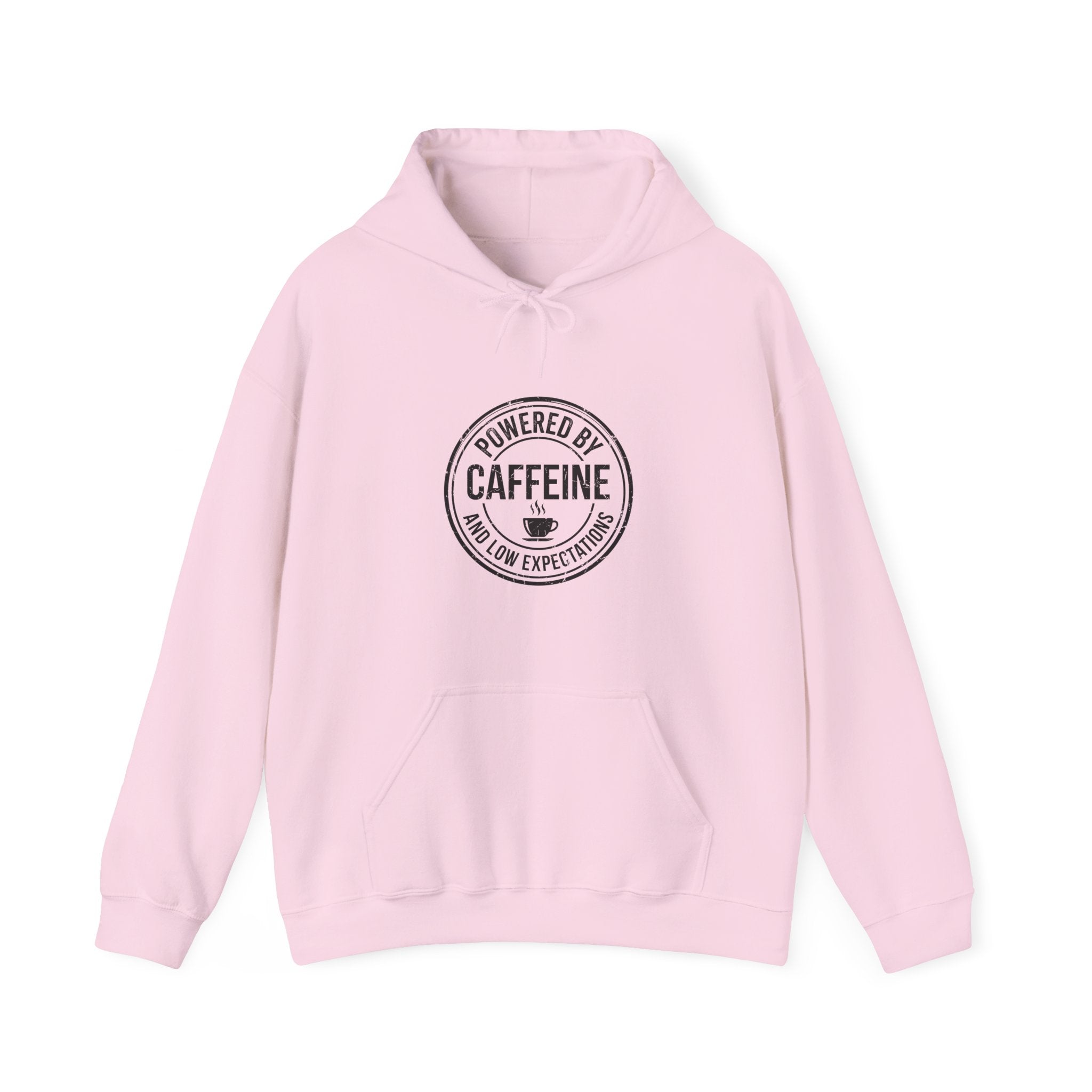 Powered by Caffeine and Low Expectations — Hoodie