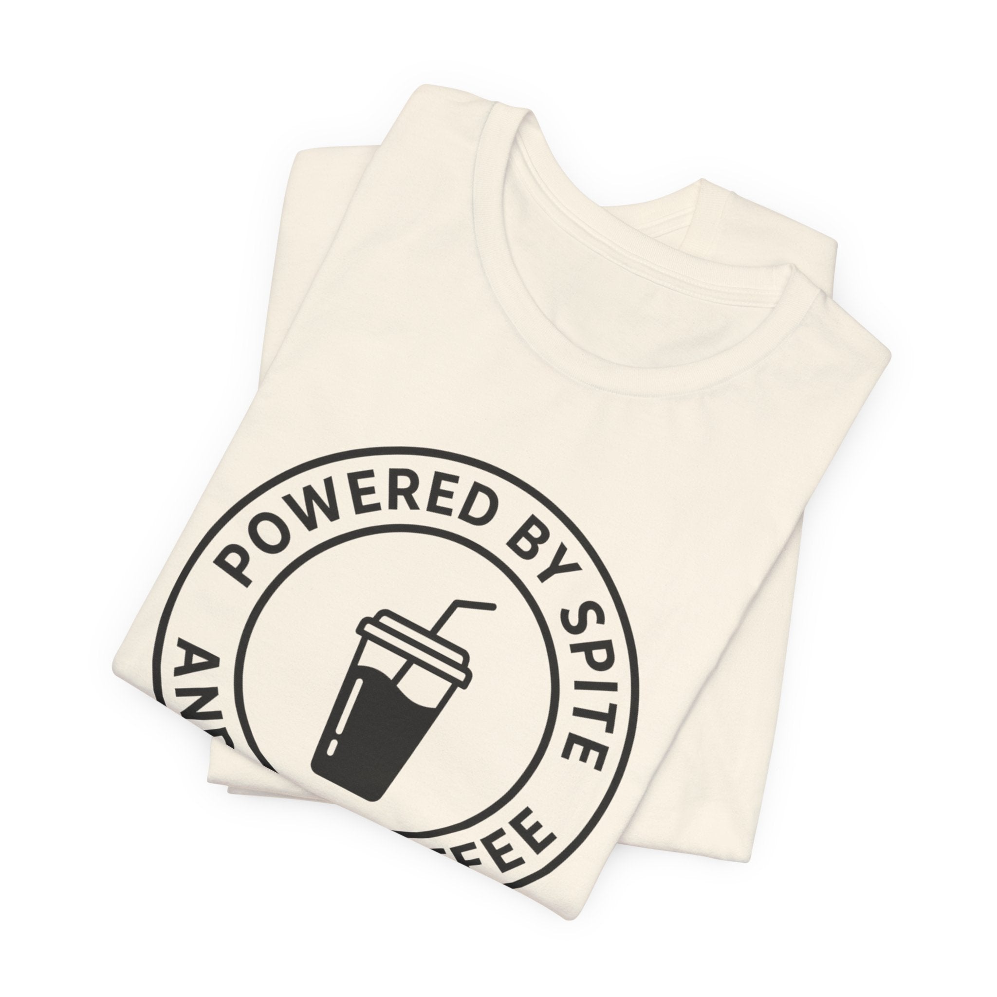 Powered by Spite and Iced Coffee — Unisex Tee