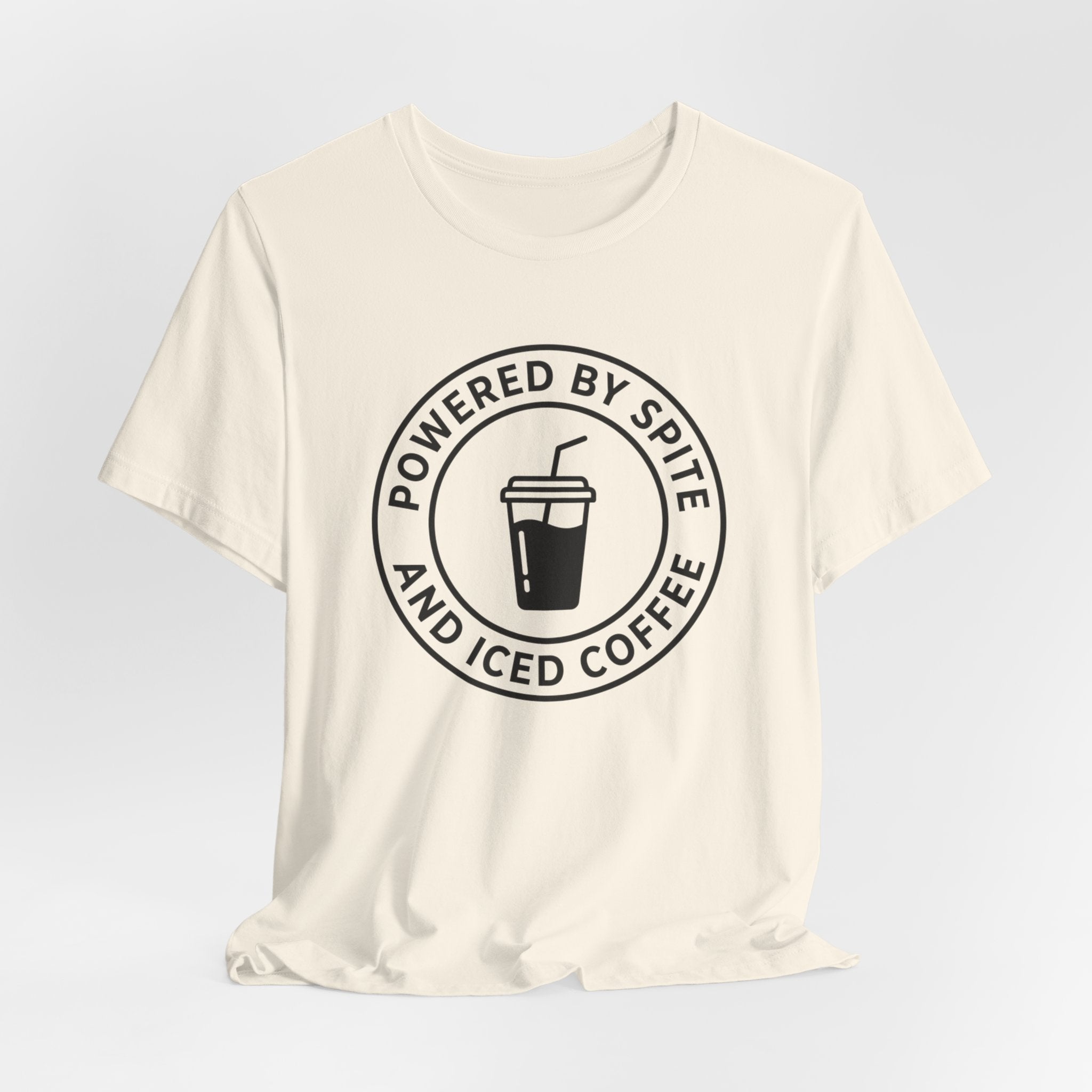 Powered by Spite and Iced Coffee — Unisex Tee