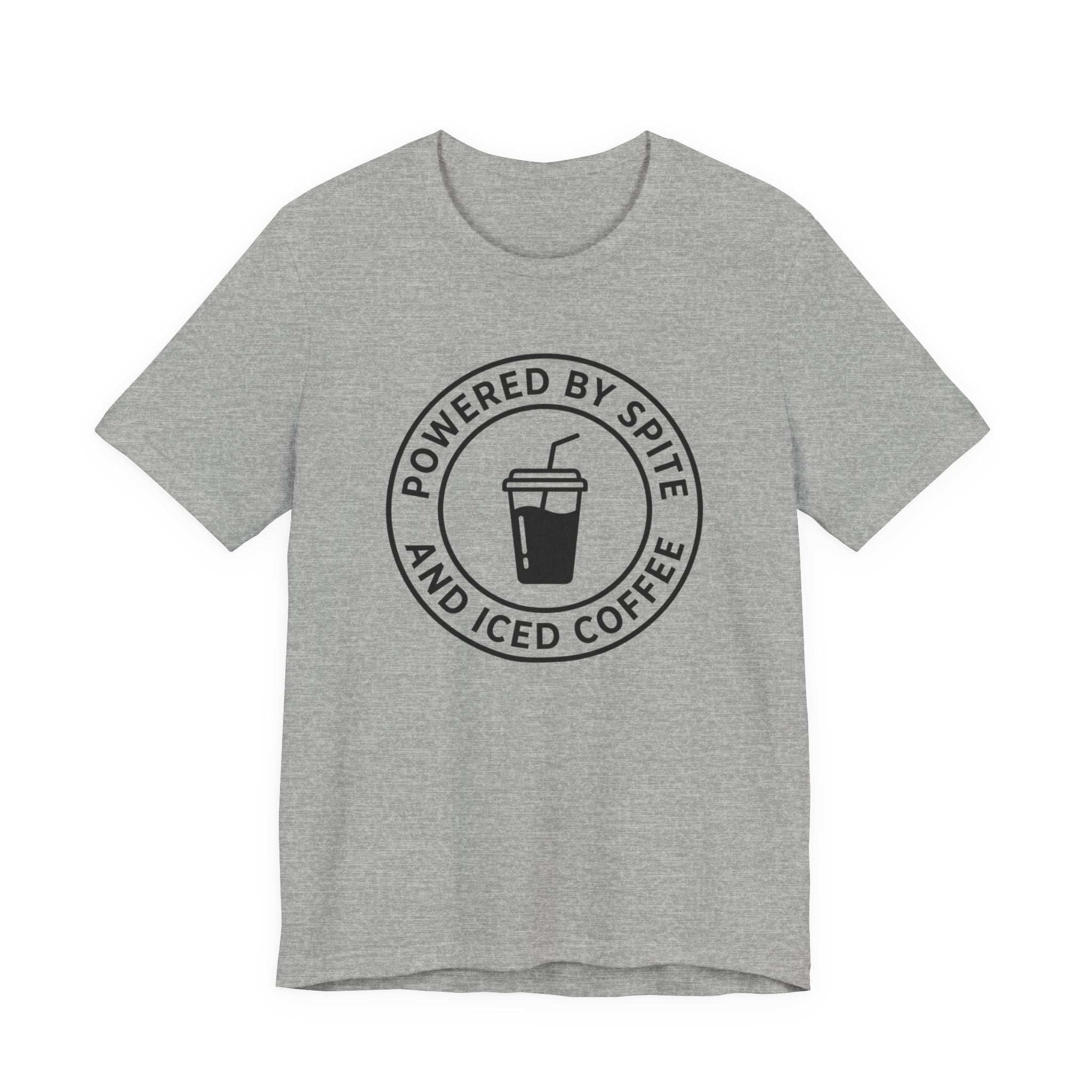 Powered by Spite and Iced Coffee — Unisex Tee