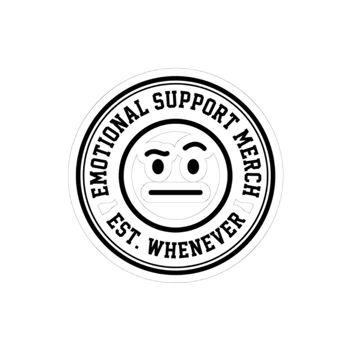 Emotional Support Merch — Logo Sticker