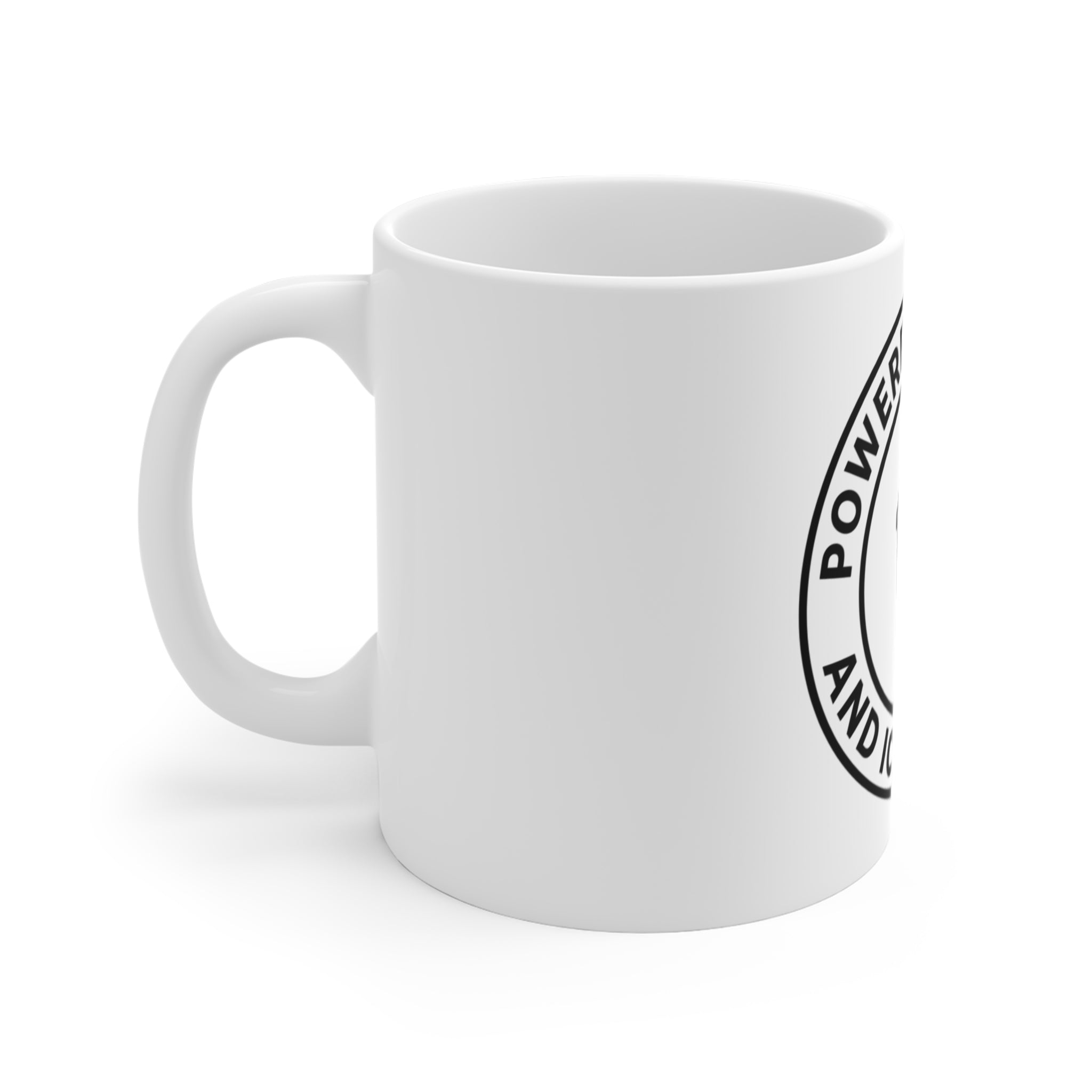 Powered by Spite and Iced Coffee — Ceramic Mug