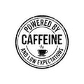 Powered by Caffeine and Low Expectations — Kiss-Cut Sticker