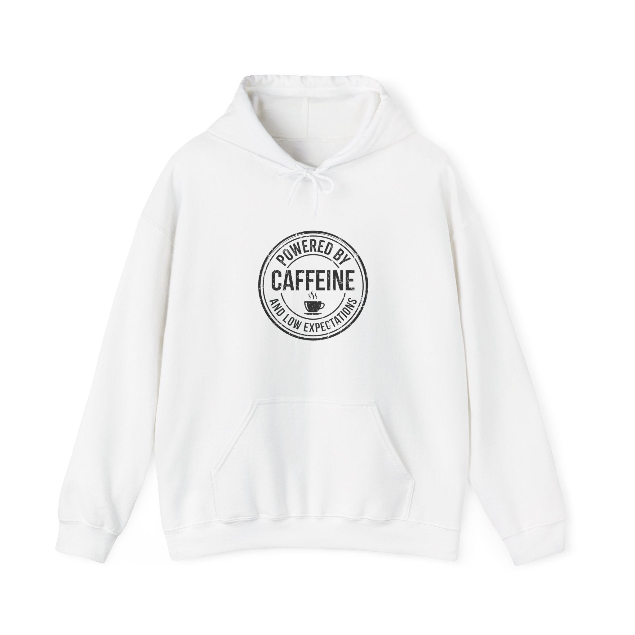 Powered by Caffeine and Low Expectations — Hoodie