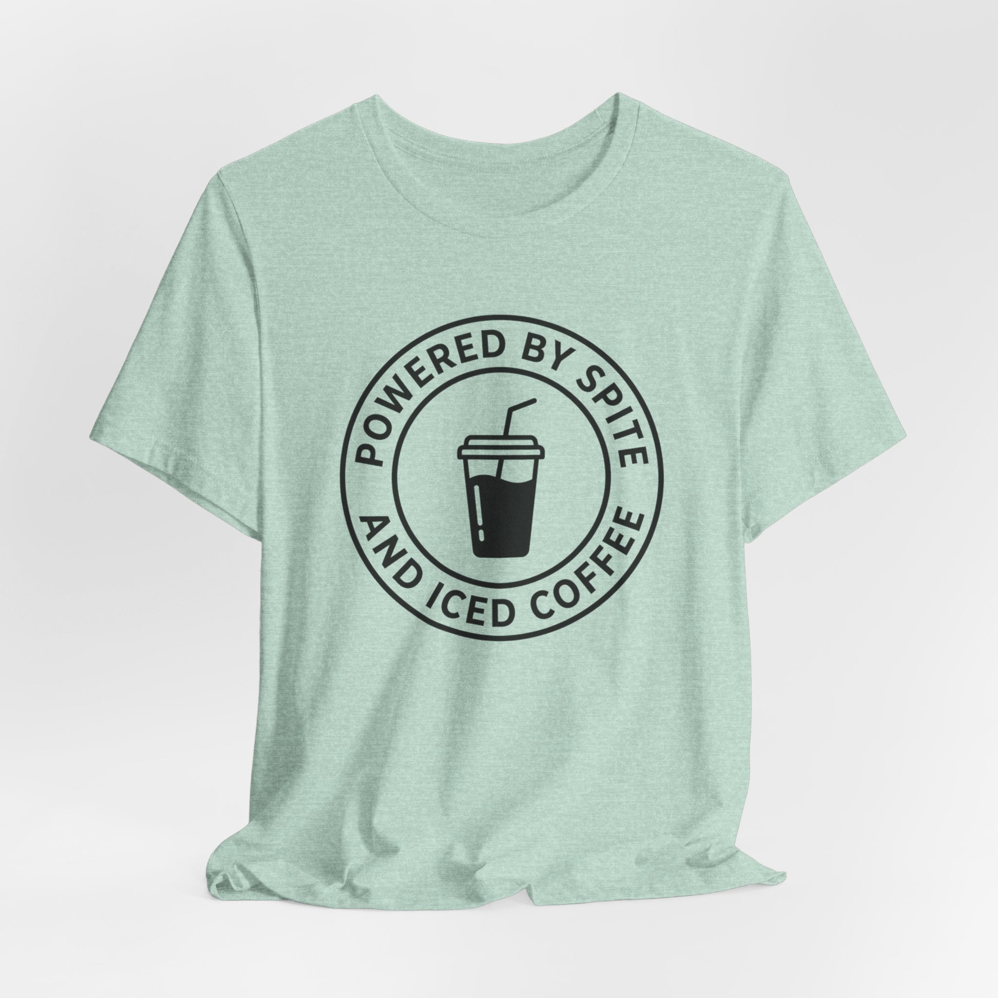 Powered by Spite and Iced Coffee — Unisex Tee