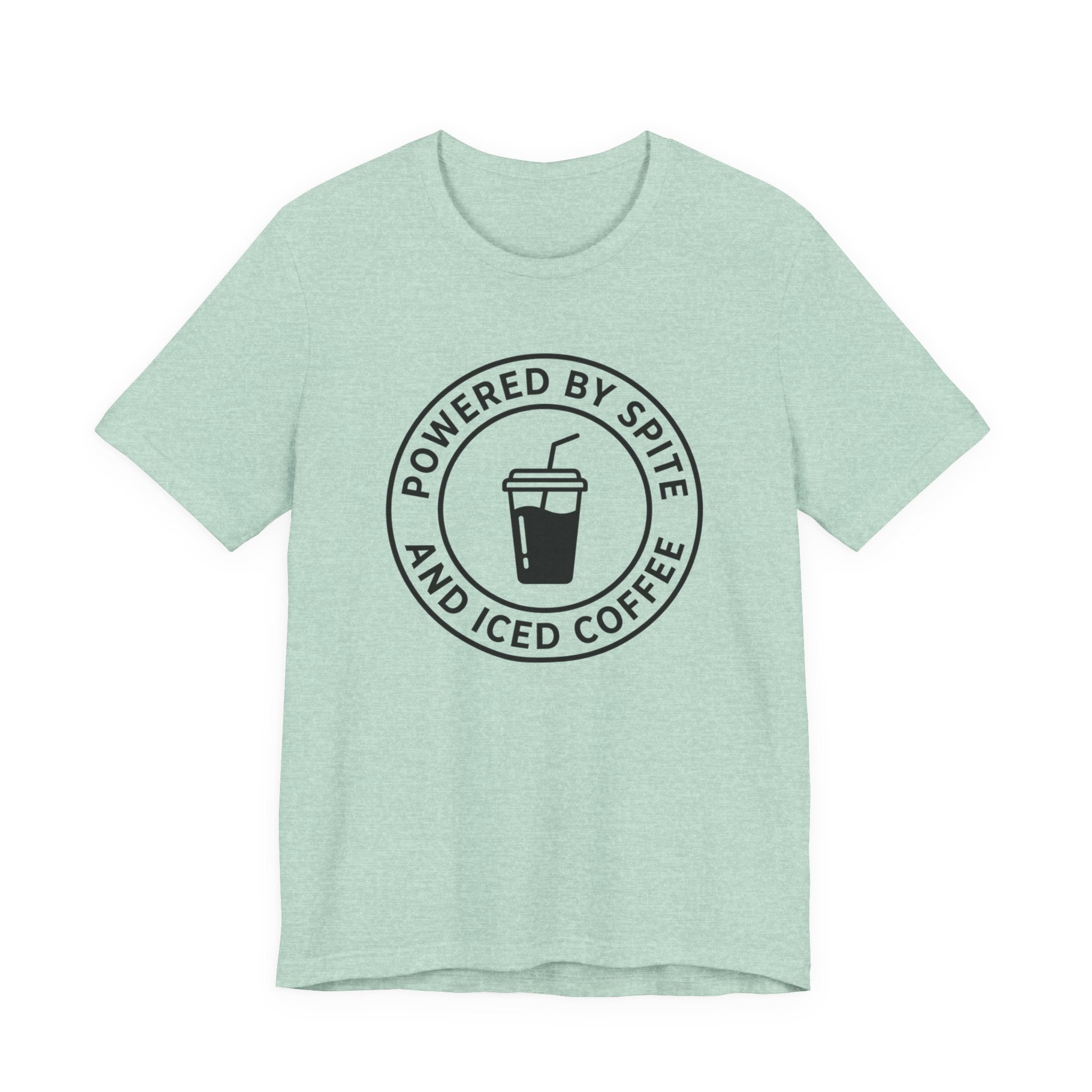 Powered by Spite and Iced Coffee — Unisex Tee