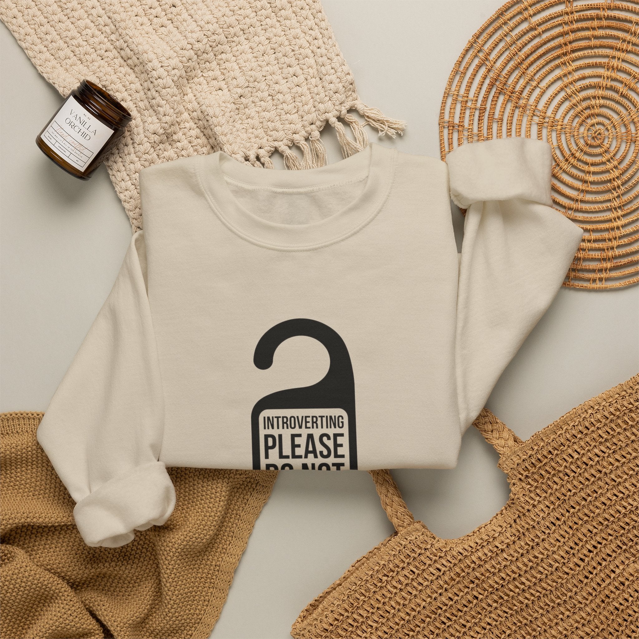 Introverting — Please Do Not Disturb — Crewneck Sweatshirt