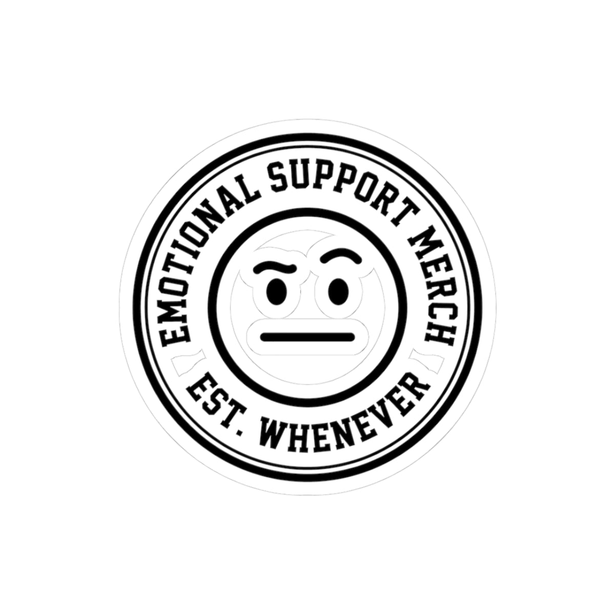 Emotional Support Merch — Logo Sticker