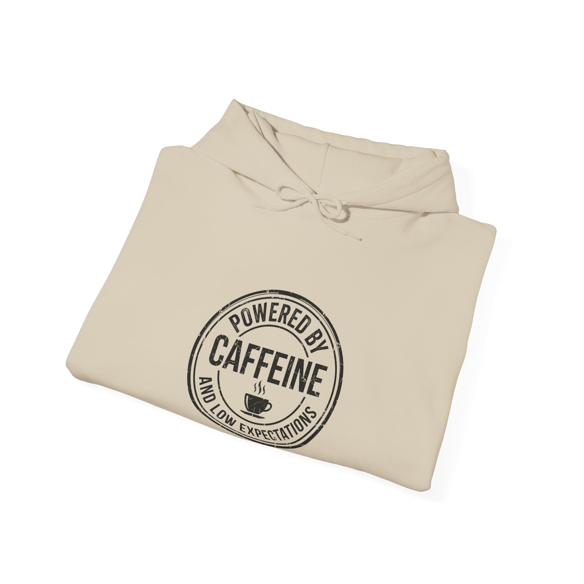 Powered by Caffeine and Low Expectations — Hoodie