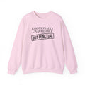 Emotionally Unavailable But Punctual — Crewneck Sweatshirt