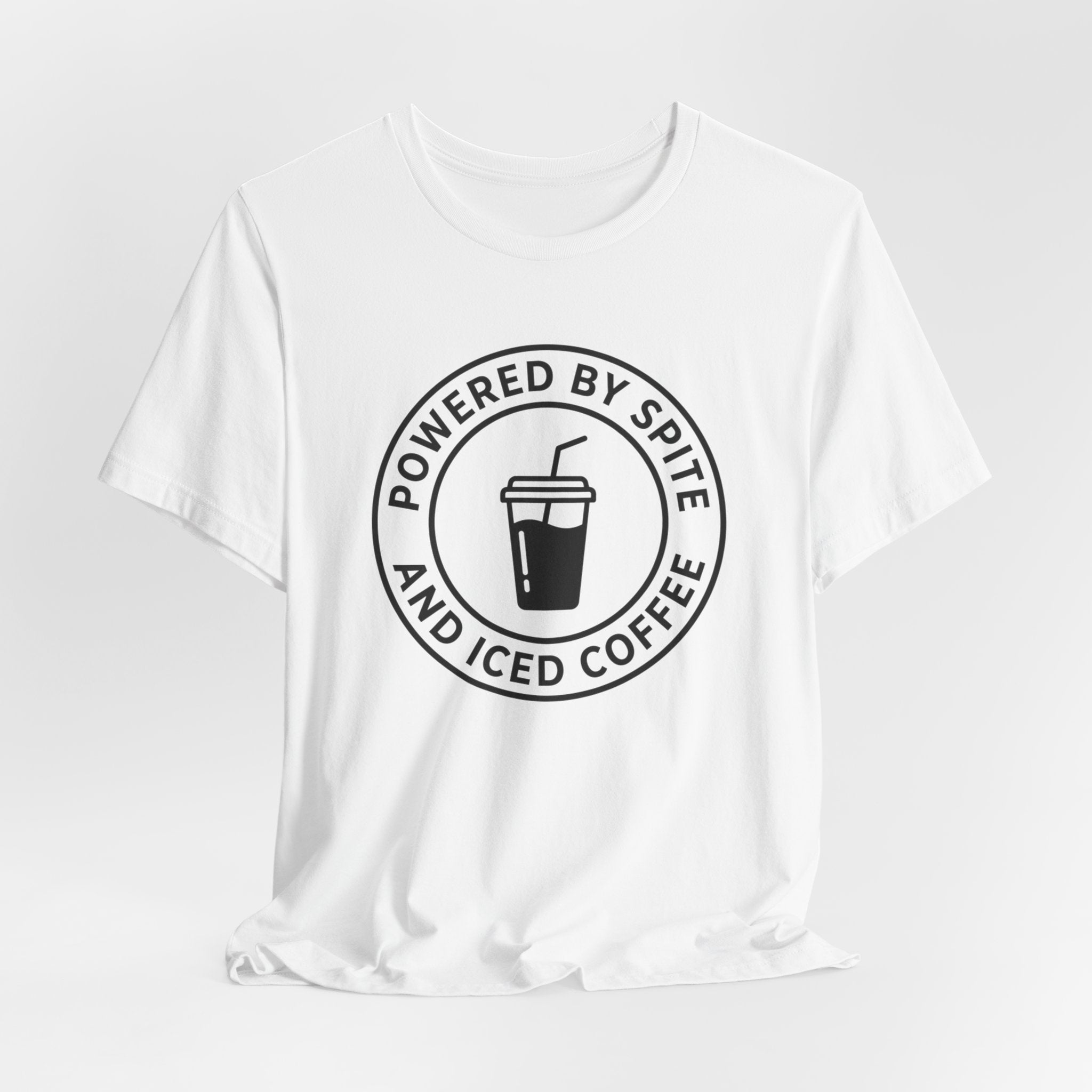 Powered by Spite and Iced Coffee — Unisex Tee