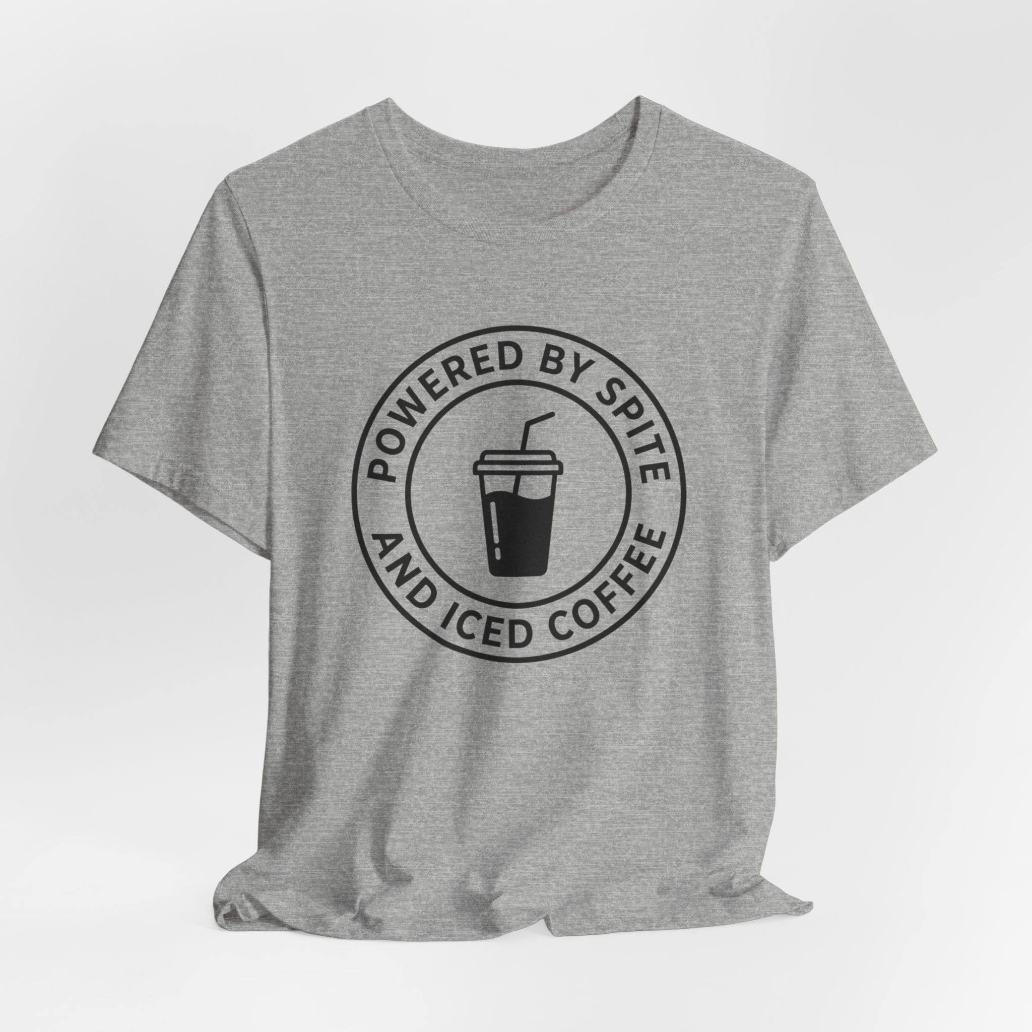 Powered by Spite and Iced Coffee — Unisex Tee