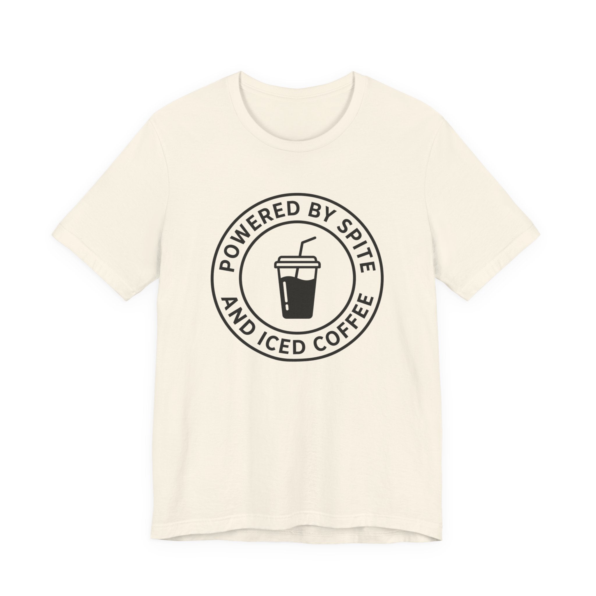 Powered by Spite and Iced Coffee — Unisex Tee