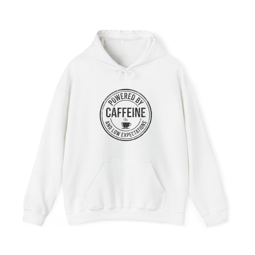 Powered by Caffeine and Low Expectations — Hoodie — design